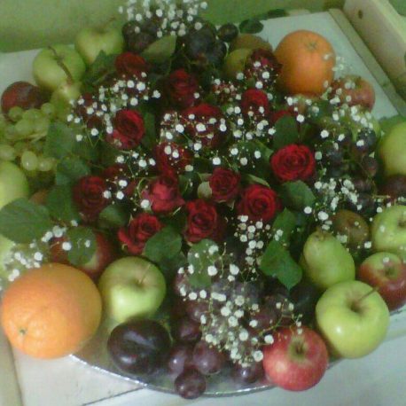 Fruitsome Fruit and Flower arrangement
