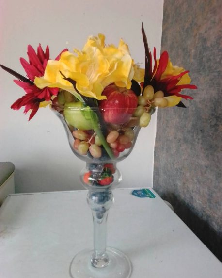 Fruitsome Fruit and Flower arrangement