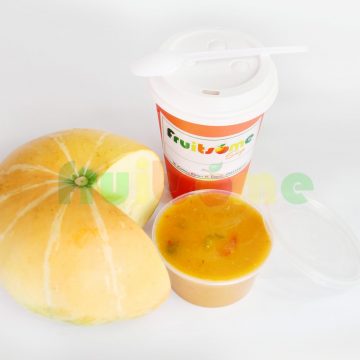 PUMPKIN SOUP IN A PAPER CUP WITH A LID N600.00