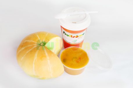 PUMPKIN SOUP IN A PAPER CUP WITH A LID N600.00