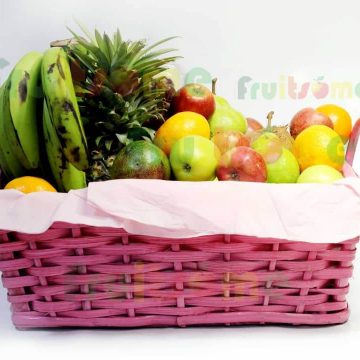 fruitsome pink fruit basket