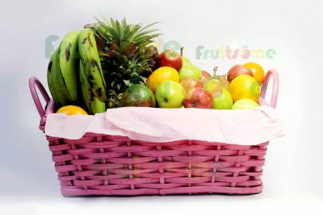 fruitsome pink fruit basket