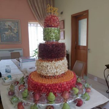 Fruitsome 5-tier(foreign plus) birthday cake