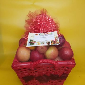 Fruitsome Red Christmas Corporate Basket