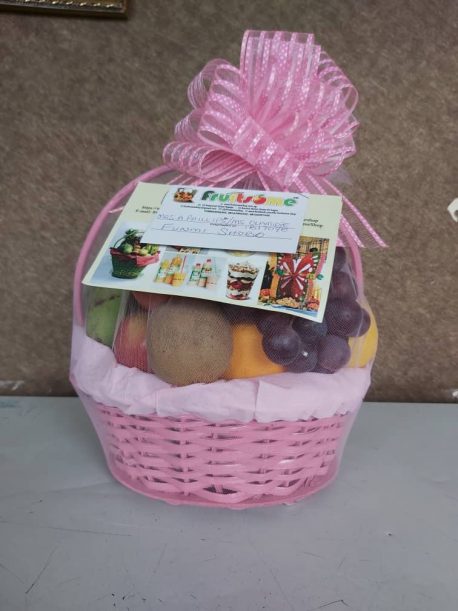 Fruitsome fruit Gift basket Pink