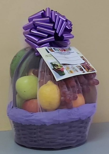 Fruitsome fruit Gift basket Purple